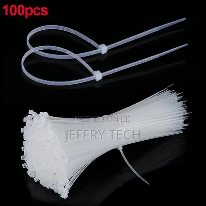 100PCS Nylon Self Locking Cable Ties Zip Ties Tie Wraps