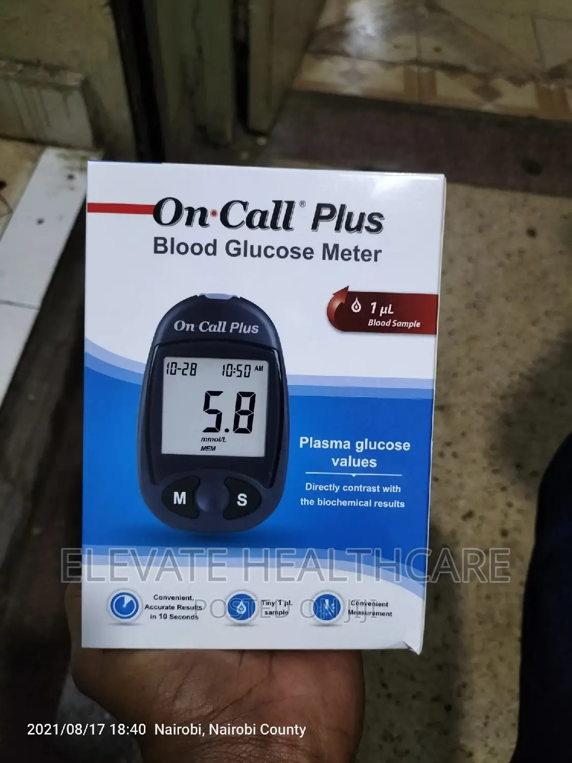 On Call Plus Machine/ Blood Glucose Meter