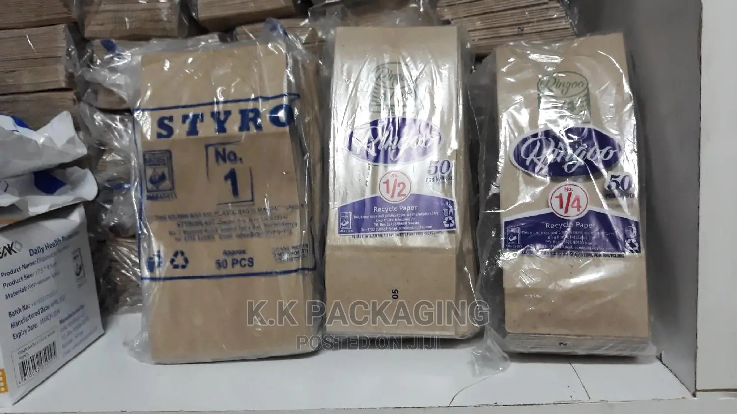 No1 , No2 , No3 No 25 Khaki Bags