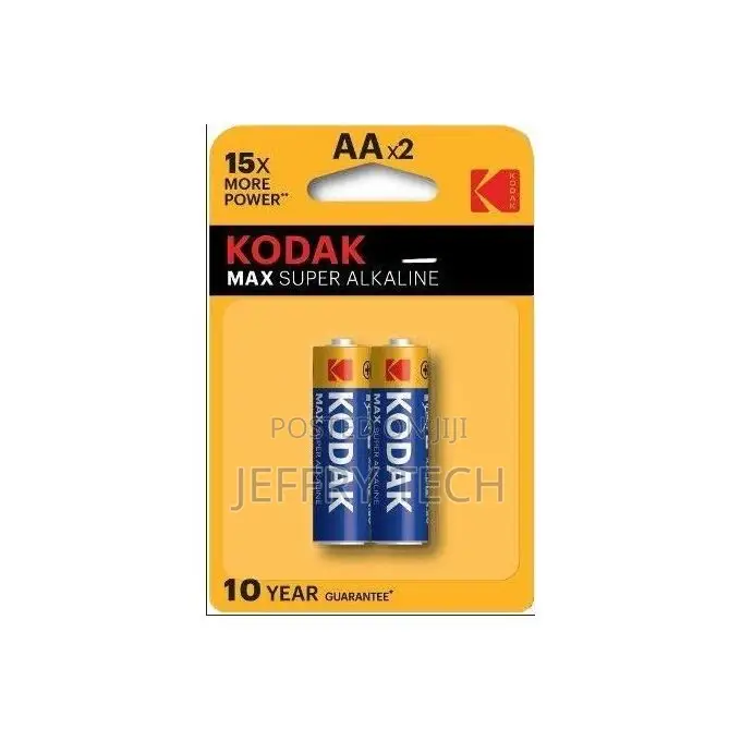 Kodak 15x Max Super Alkaline Batteries AA 2pcs