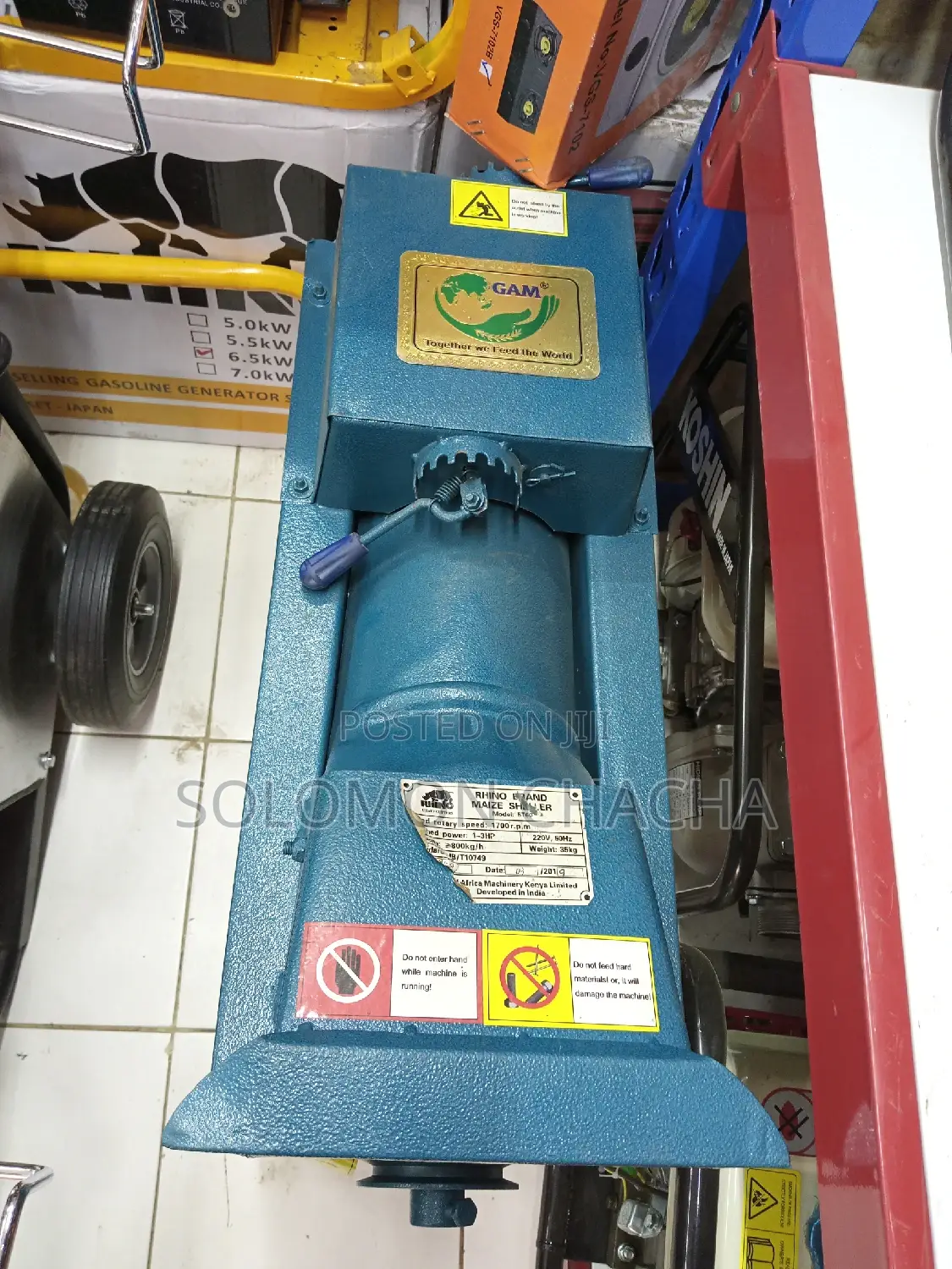 Rhino Brand Maize Sheller 3hp