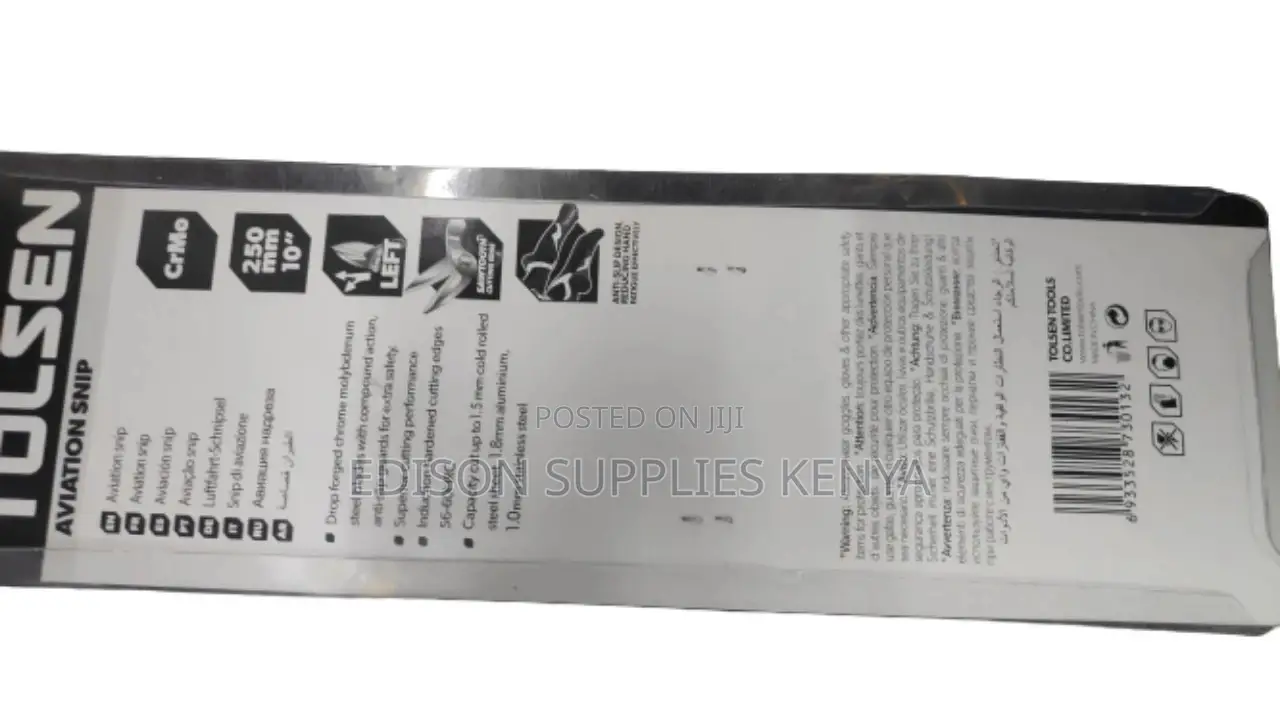 Aviation Snip Tin Snip for Cutting Metal Sheets Tolsen