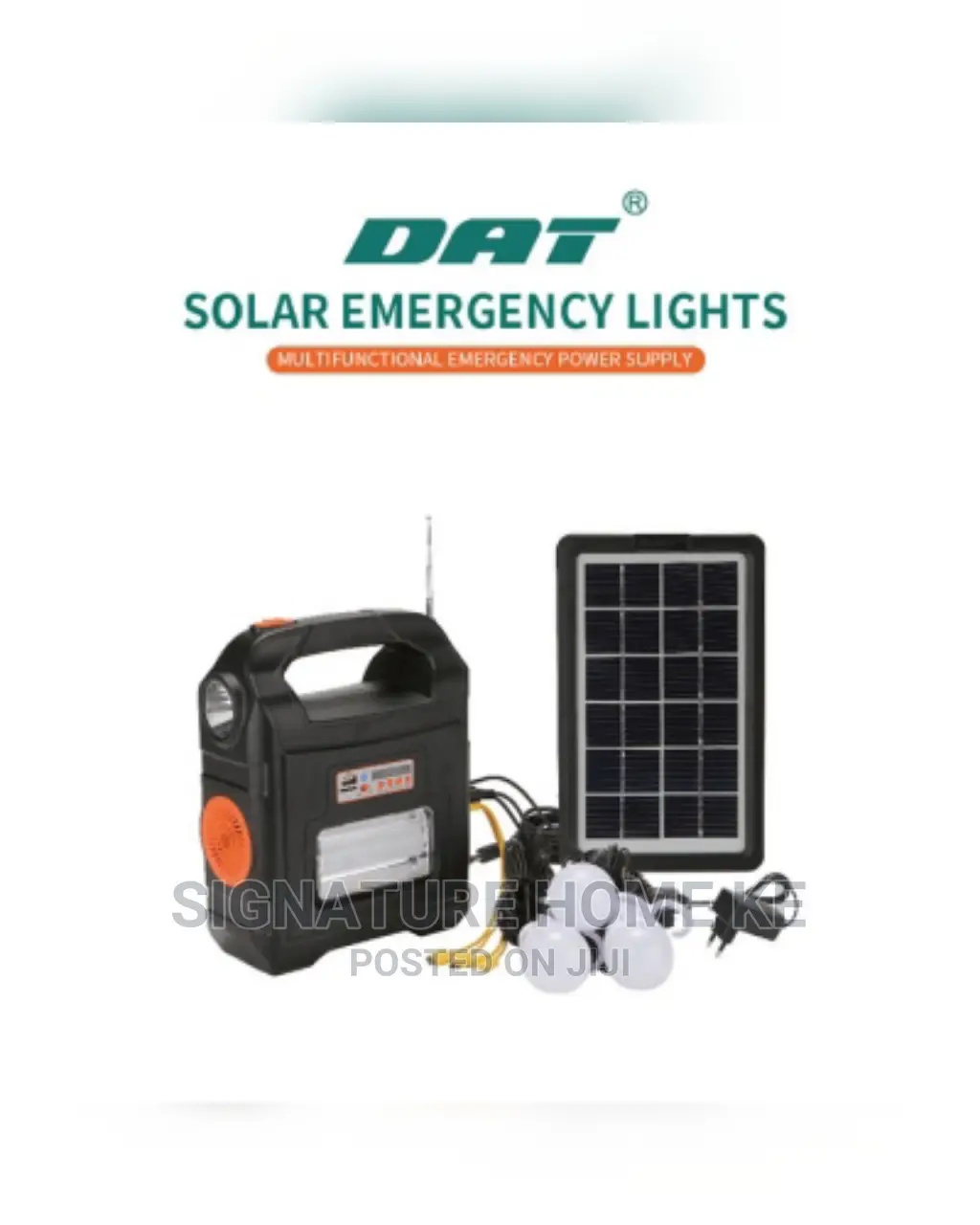 DAT AT-9026B Solar Lights With Radio, Solar Panel