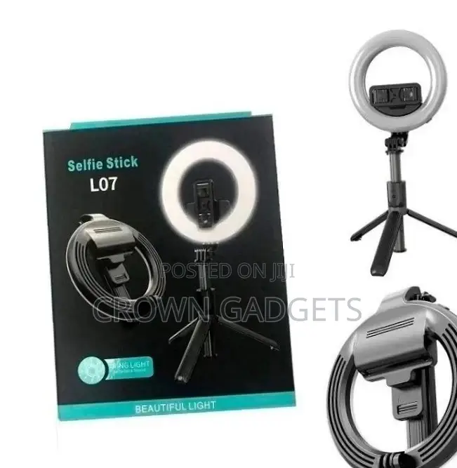 Bluetooth Selfie Stick 5 Inch Ring Fill Light