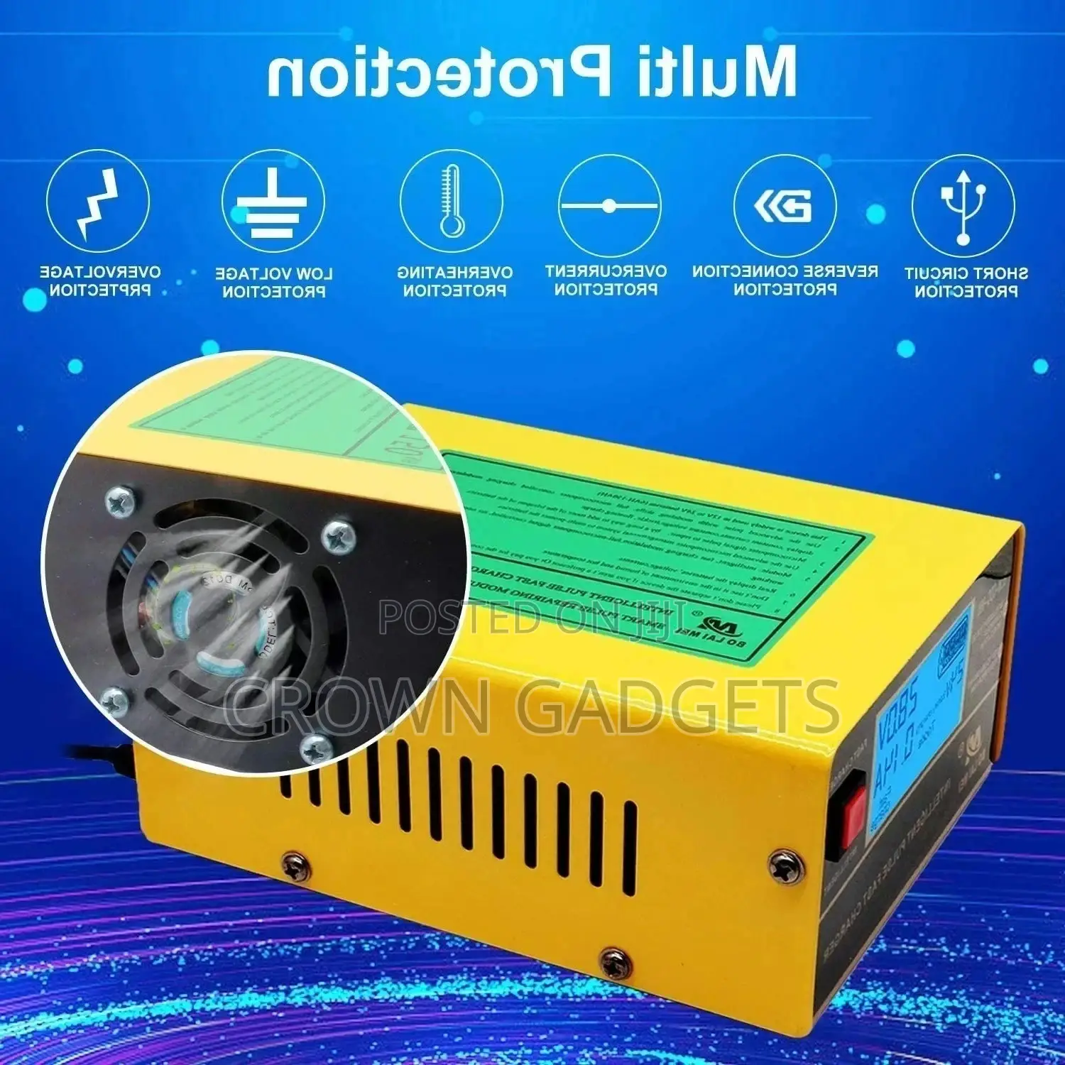 Multi Protection Car Battery Charger