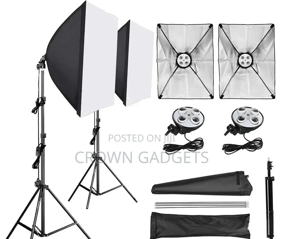 E27 900W Softbox Lighting Kit Photography