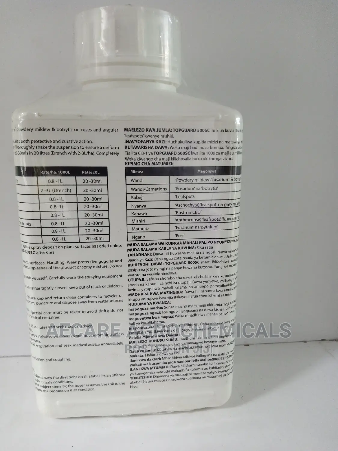 Topguard Fungicide 500sc 1litre