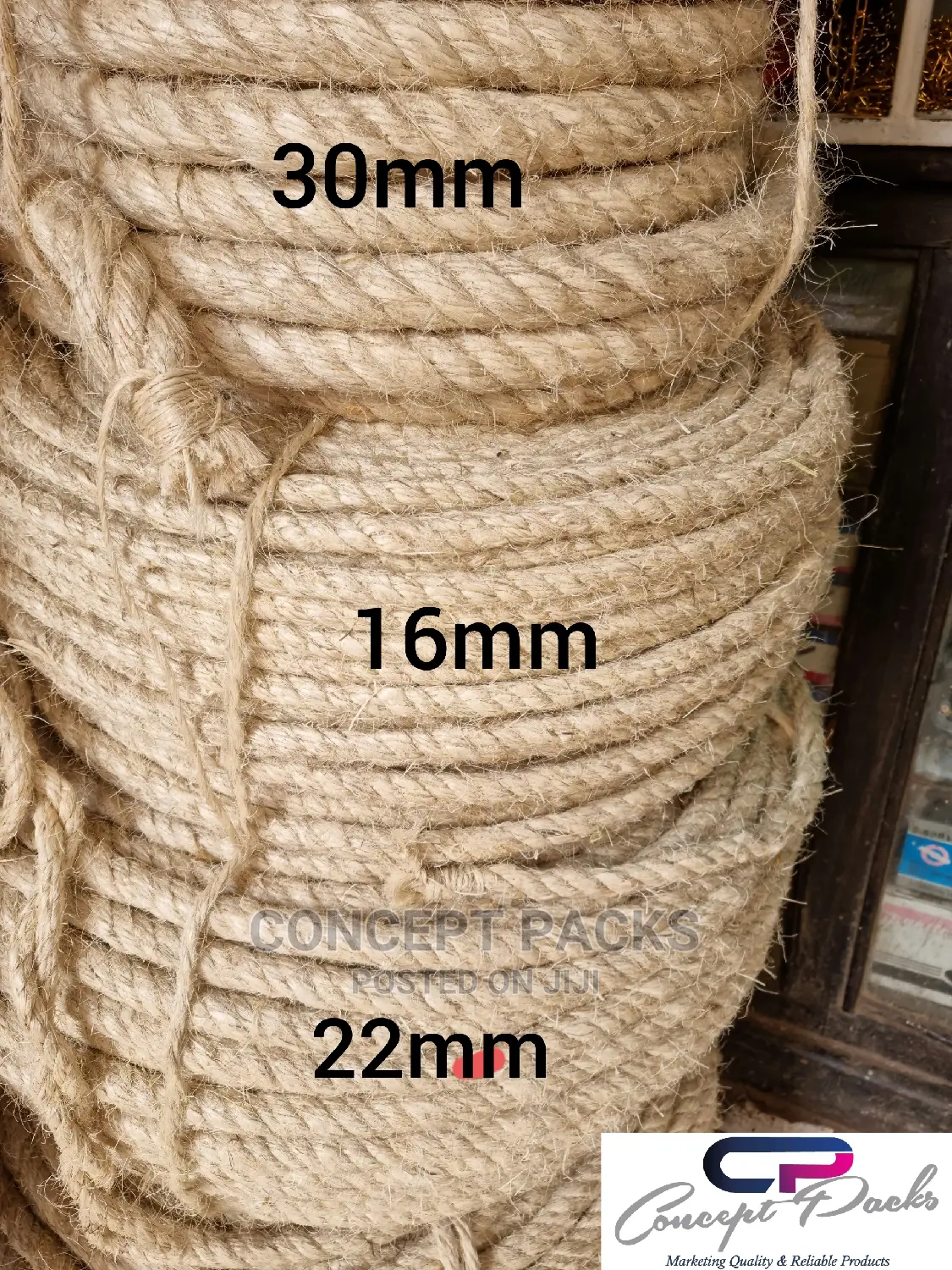 22mm Sisal Rope Natural 200mtrs