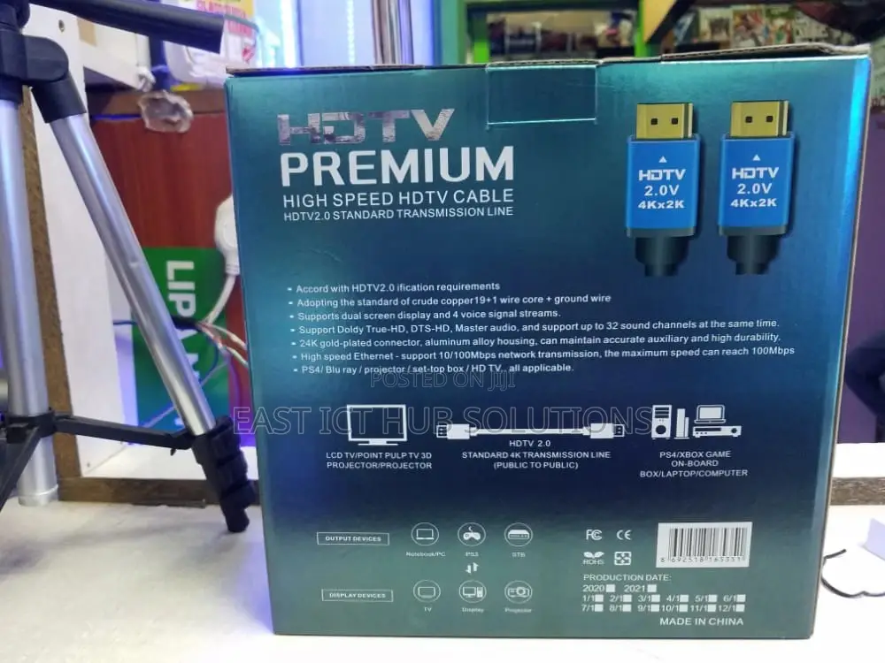 4K 2.0 v Premium HDMI Cables All Sizes