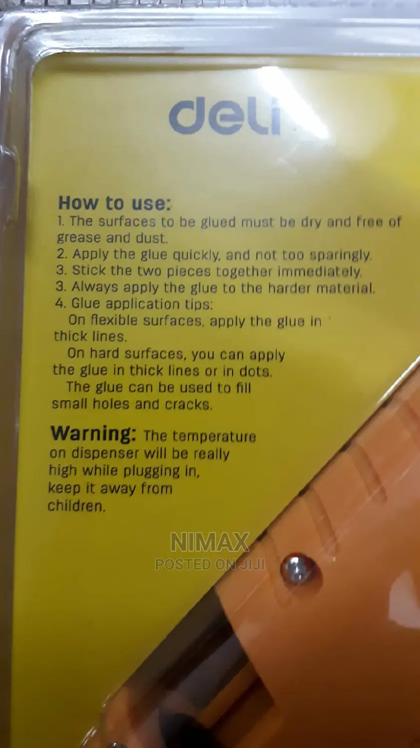 Hot Melt Glue Gun With 5 Wax Sticks 60W
