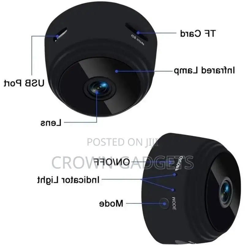 1pc Black A9 Spy Camera From Trendy G