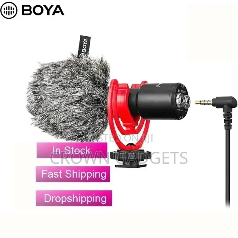 By-MM1 PRO Dual-Capsule Shotgun Youtube Microphone