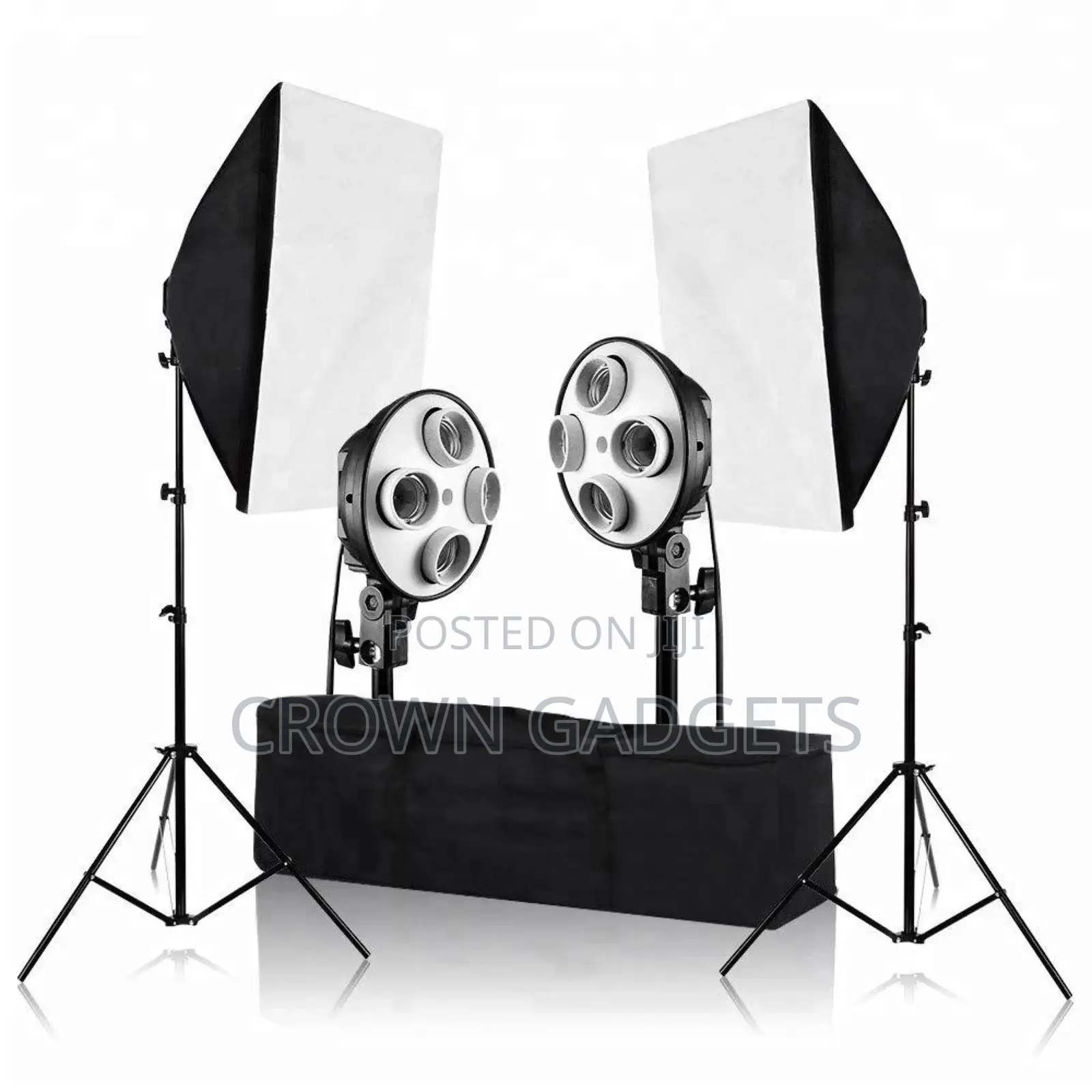 50x70cm Four Lamp Softbox Lighting Kit With E27 Base Holder