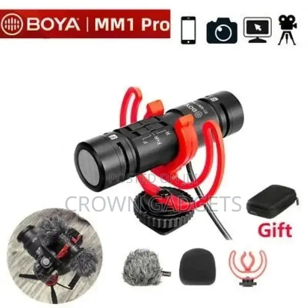 Condenser Microphone Boya by-Mm1 Mini Cardioid for DSRL