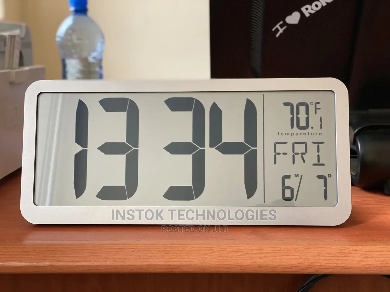 14 Inch LCD Digital Wall Alarm Clock Large With Dual Alarm