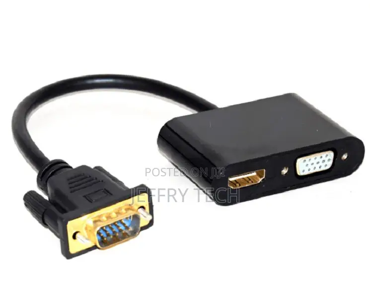 VGA+Audio+USB Power to HDMI+VGA Adapter Converter in HDMI VG