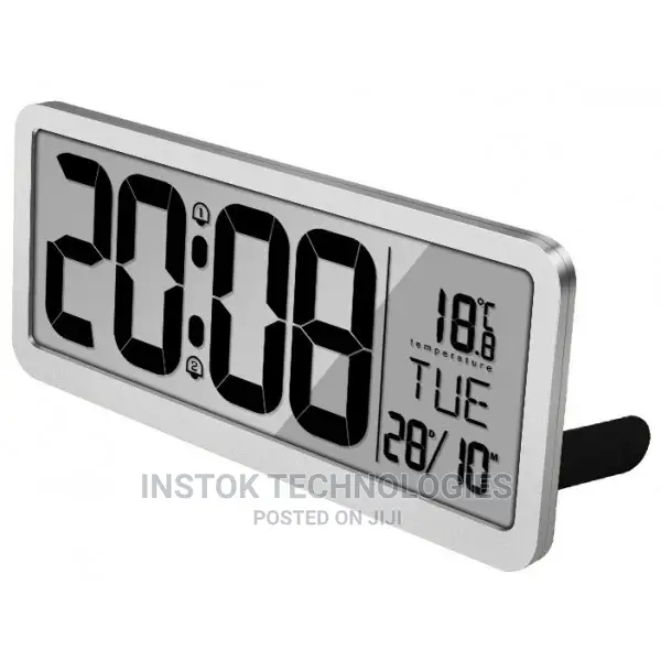 14 Inch LCD Digital Wall Alarm Clock Large Size With Dual Al
