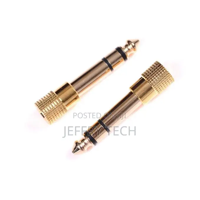 6.5mm Male to 3.5mm Female Jack Plug Headphone Audio Adapter