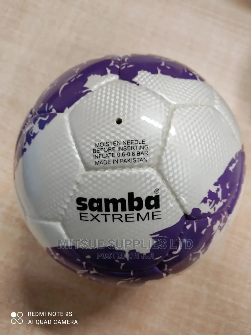Samba Xtreme Football Purple White Ball