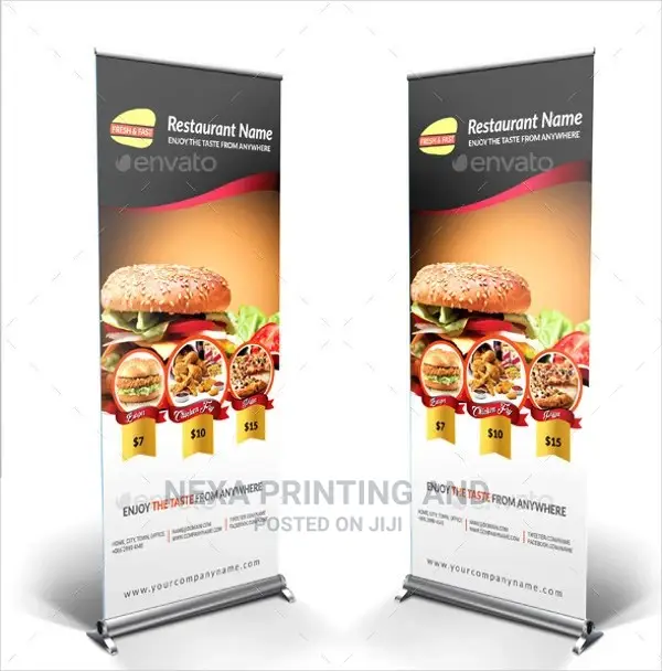 Broadbase Restaurant/Hotel Roll Up Banners