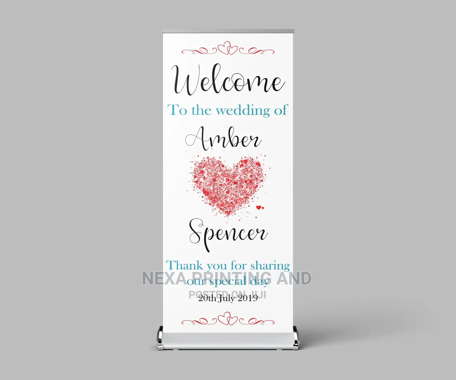 Wedding Day Roll Up Banner