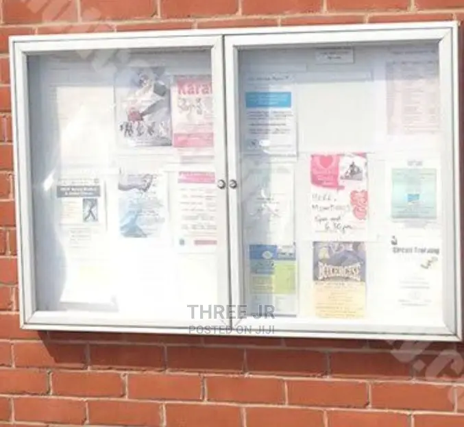 Quality Glass Sliding Noticeboard