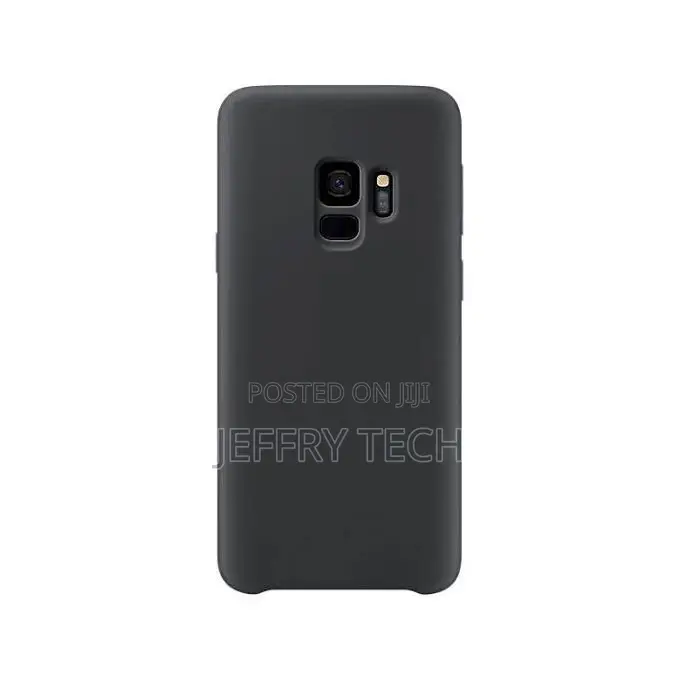Black Silicon Case for Samsung Galaxy S9
