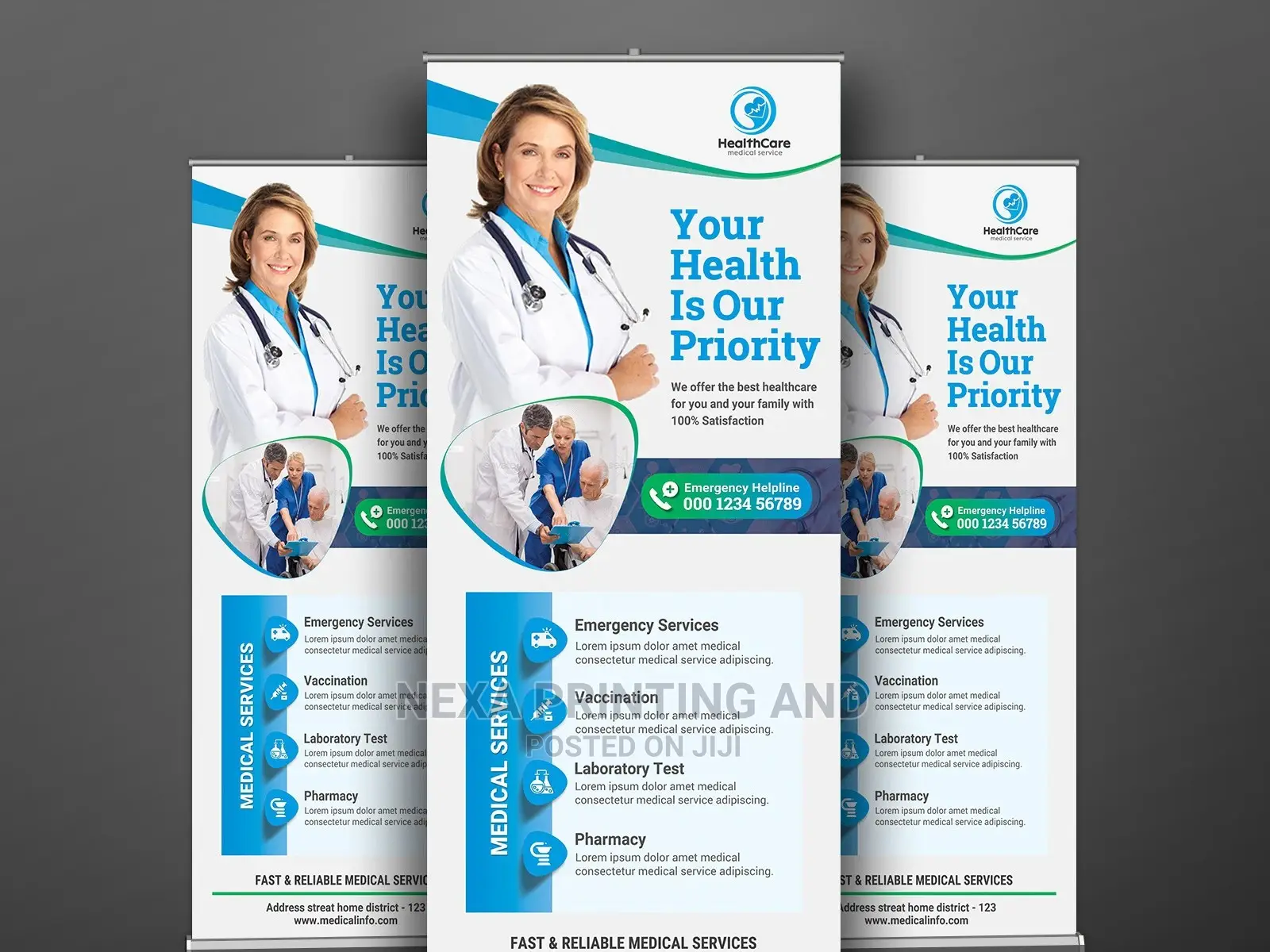 Hospital/Clinic Roll Up Banner
