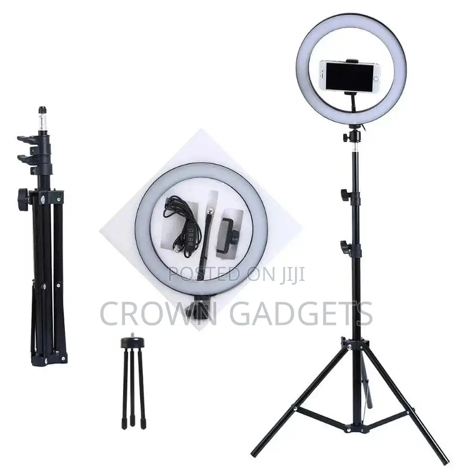 10'' Led Ring Light With Light Stand, Dimmable