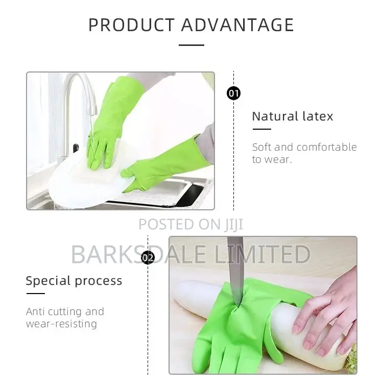 Dish Washing Cleaning Rubber Gloves Domestic All Purpose