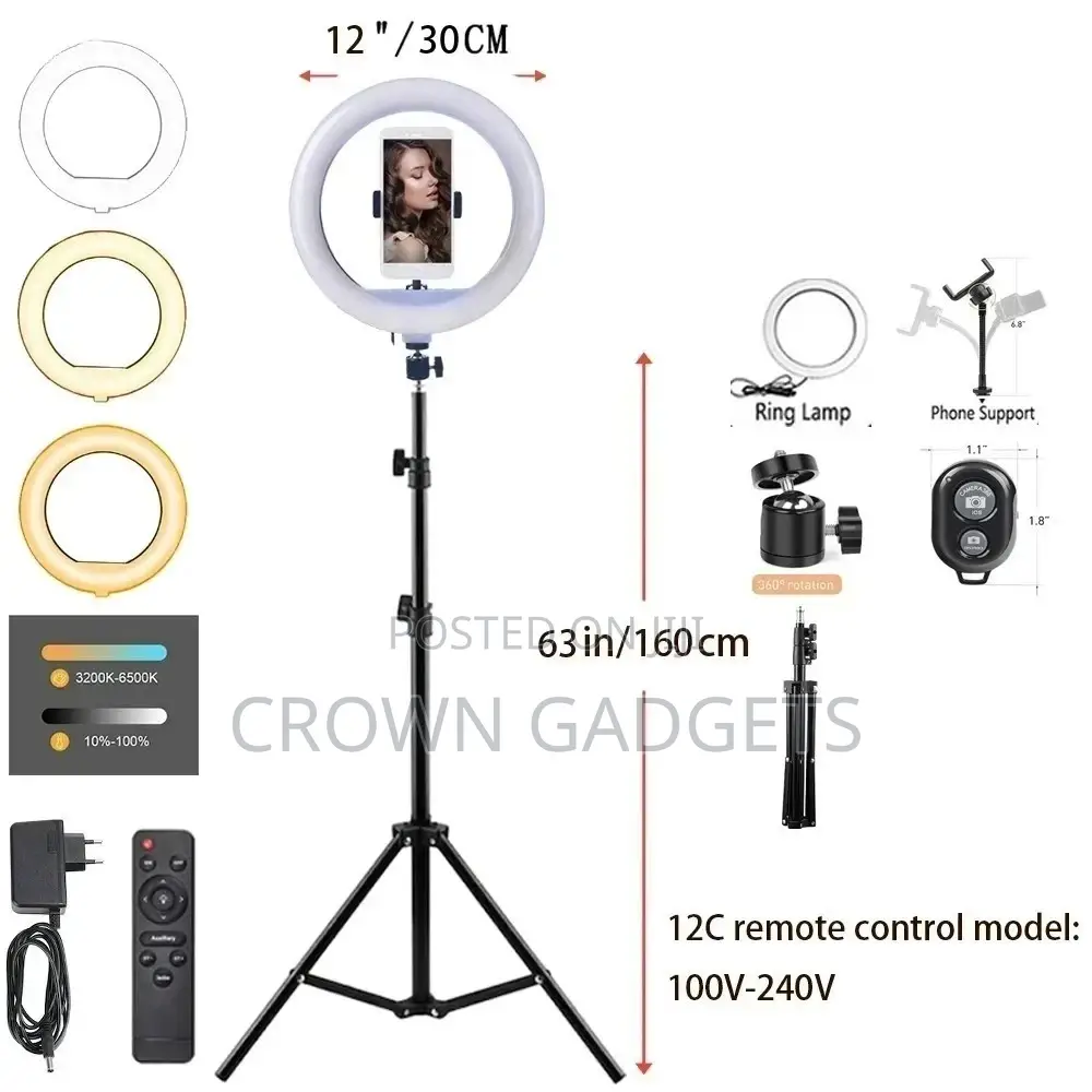 22inch Light 2M Tripod Profissional LED Ring Light for Photo