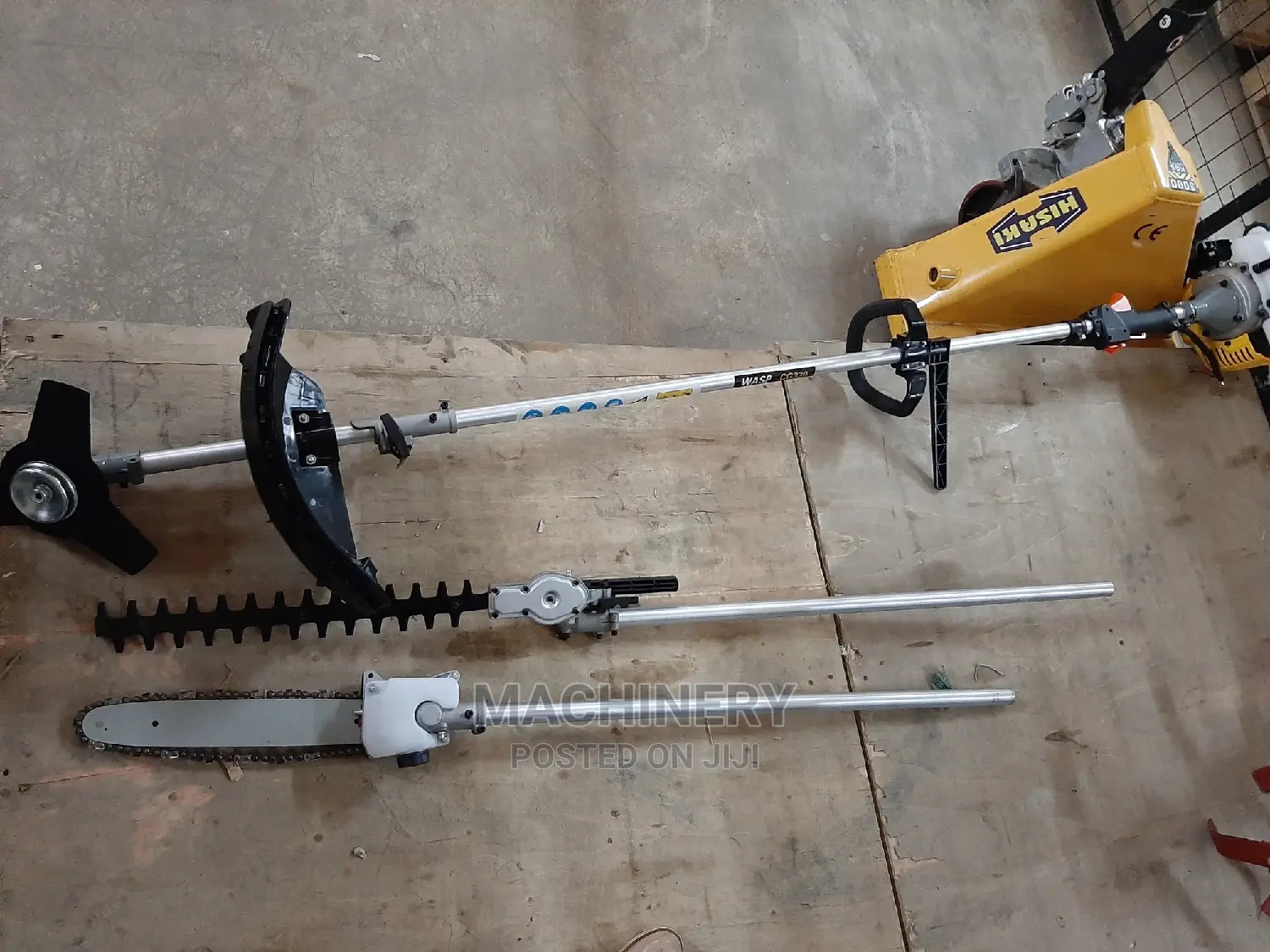 Combined Hedge Trimmer,Brush Cutter and Chain Saw