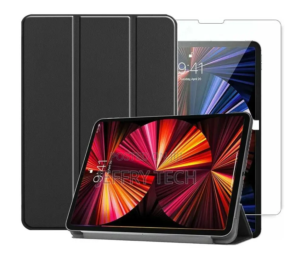 For Apple iPad Pro 11 (2021) Smart Case Cover Glass Screen