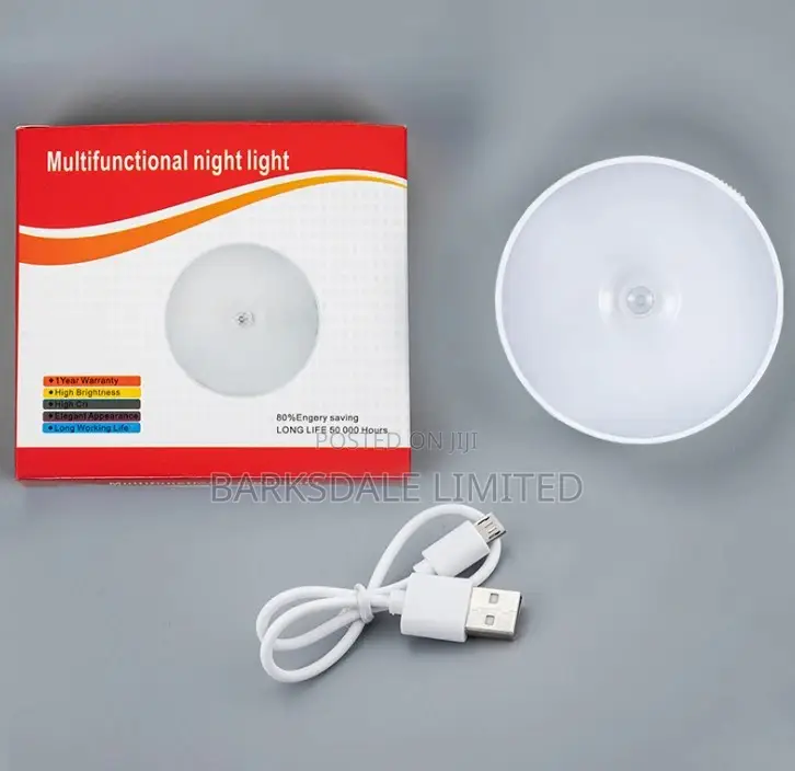 LED Night Light Lamp USB Rechargeable Motion Sensor Intellig