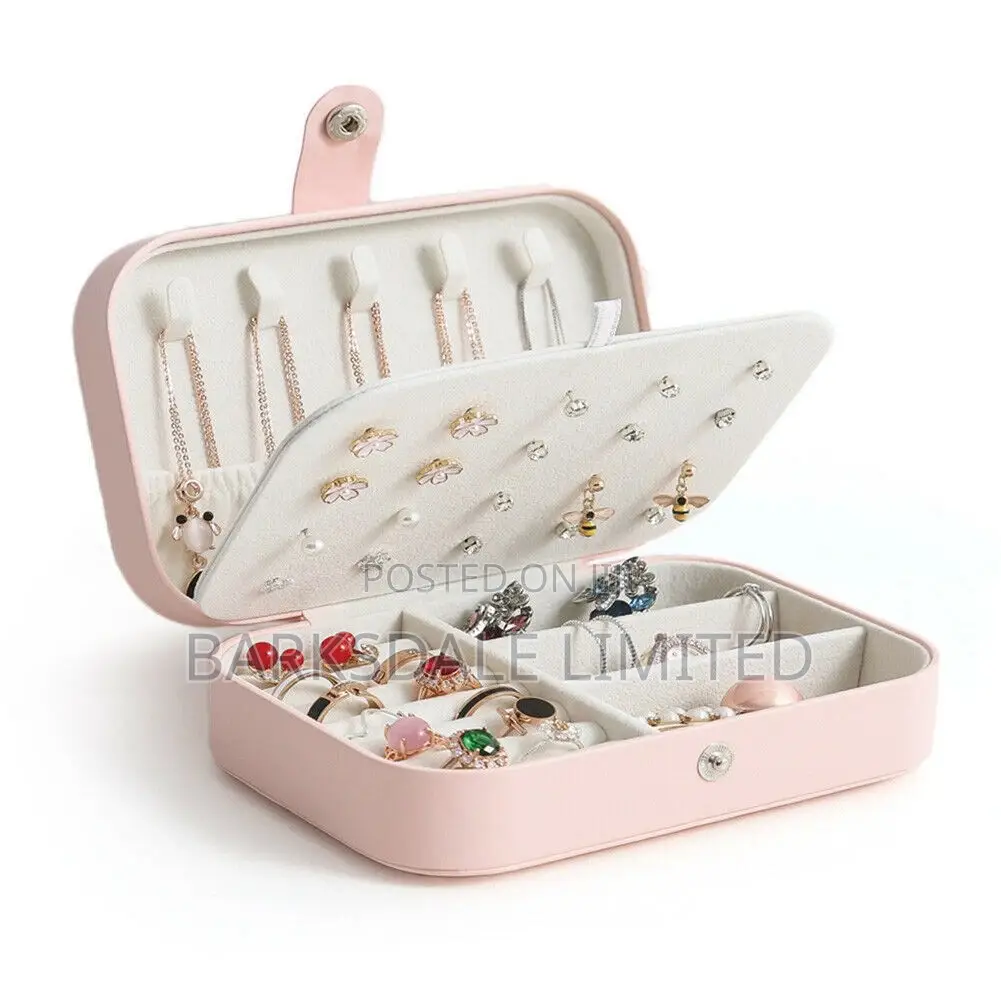 Jewelry Box Necklace Ring Storage Organizer Gift Case Women