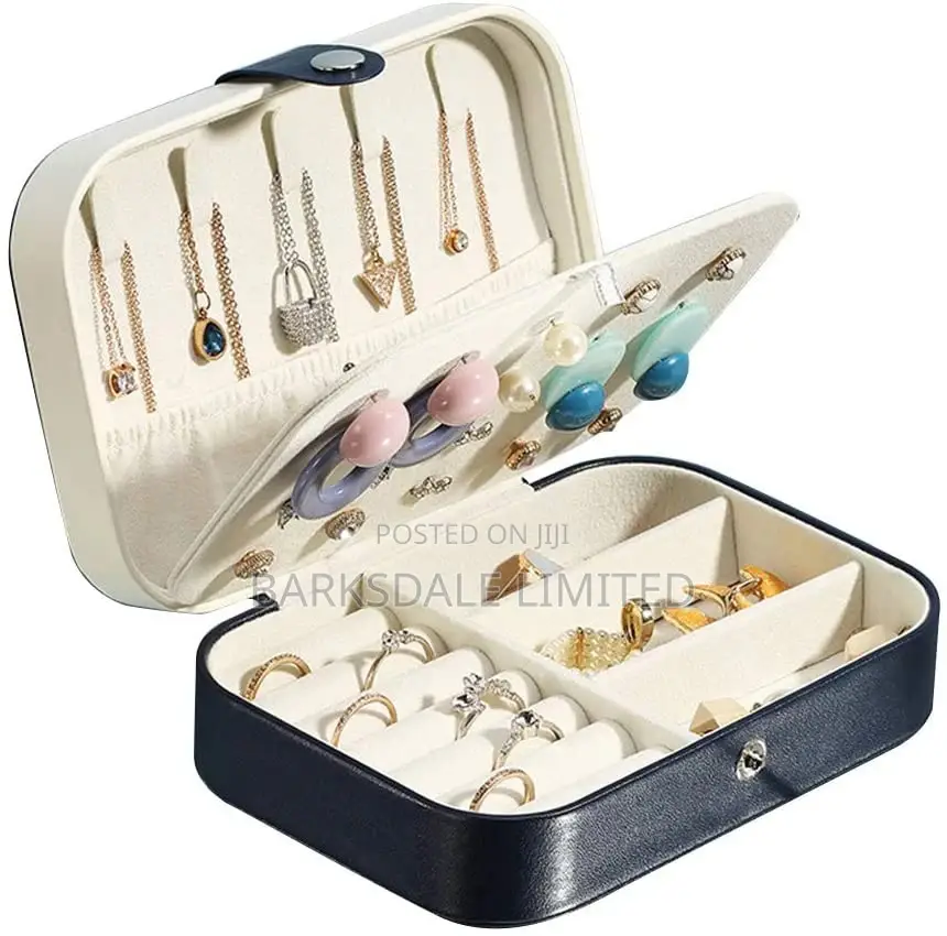 Jewelry Box Necklace Ring Storage Organizer Gift Case Women