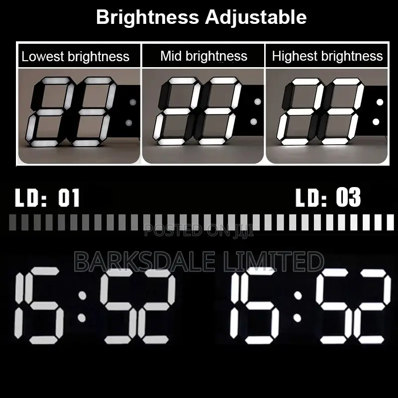 Digital Led Skeleton Wall Clock 3d Gift Light Perfect Gift