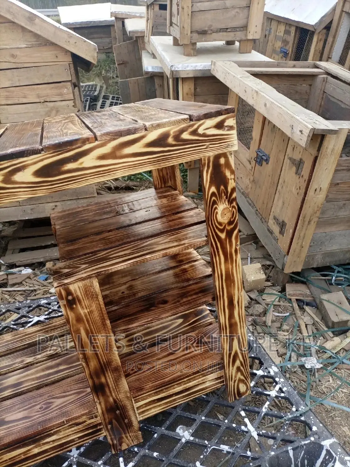 Burned Shoe Rack