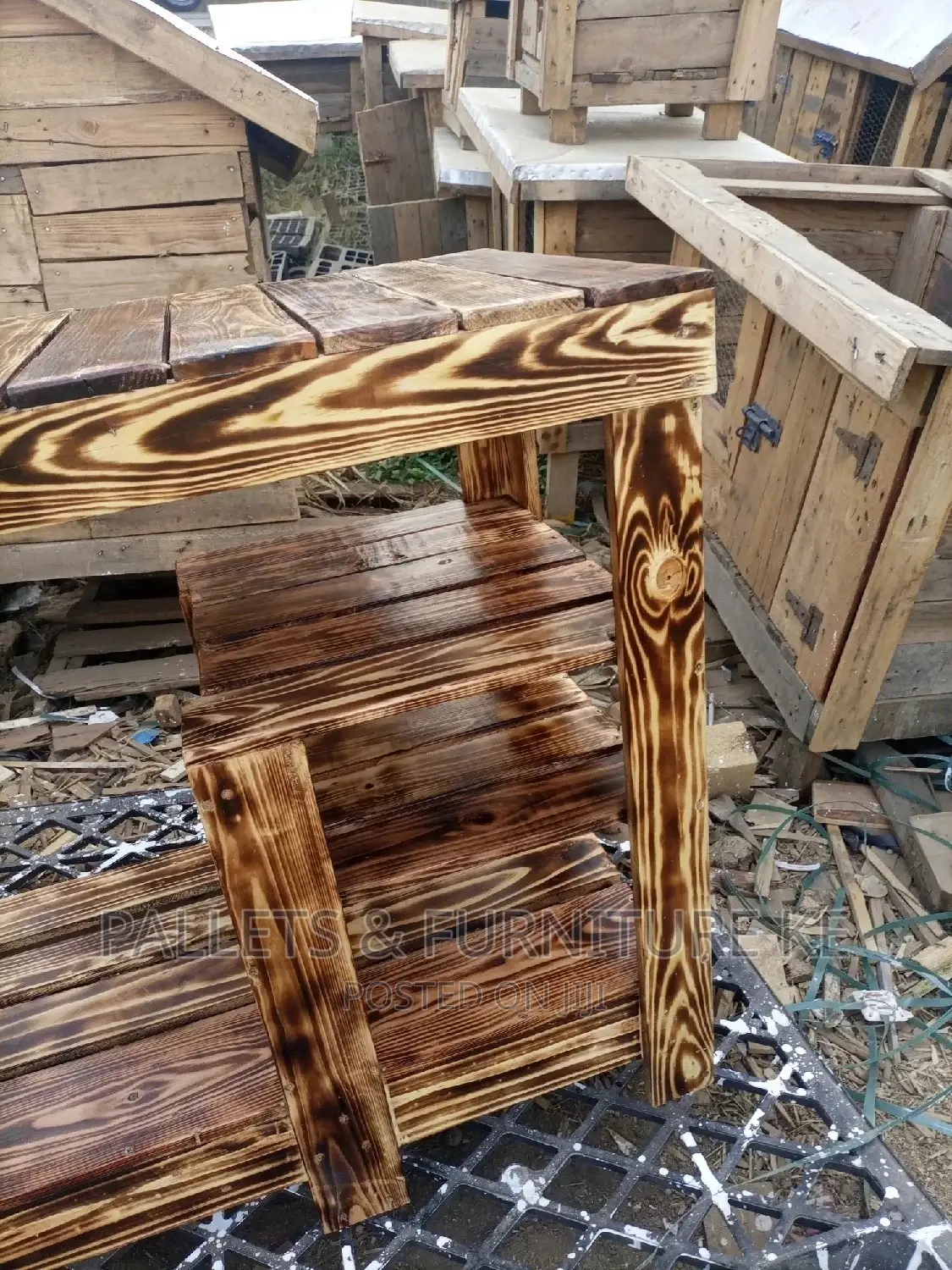 Burned Shoe Rack