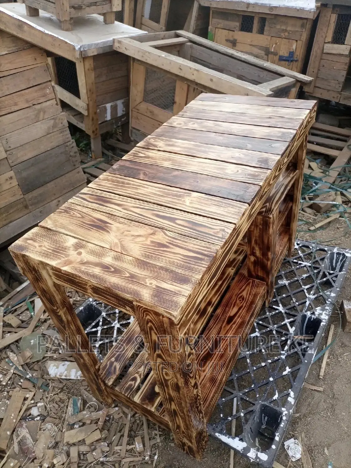 Burned Shoe Rack