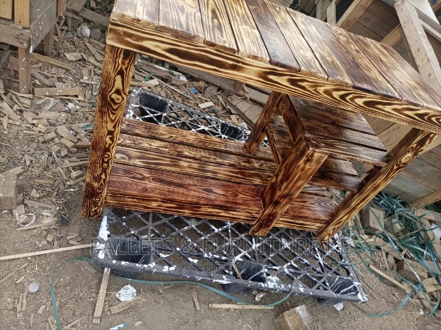 Burned Shoe Rack