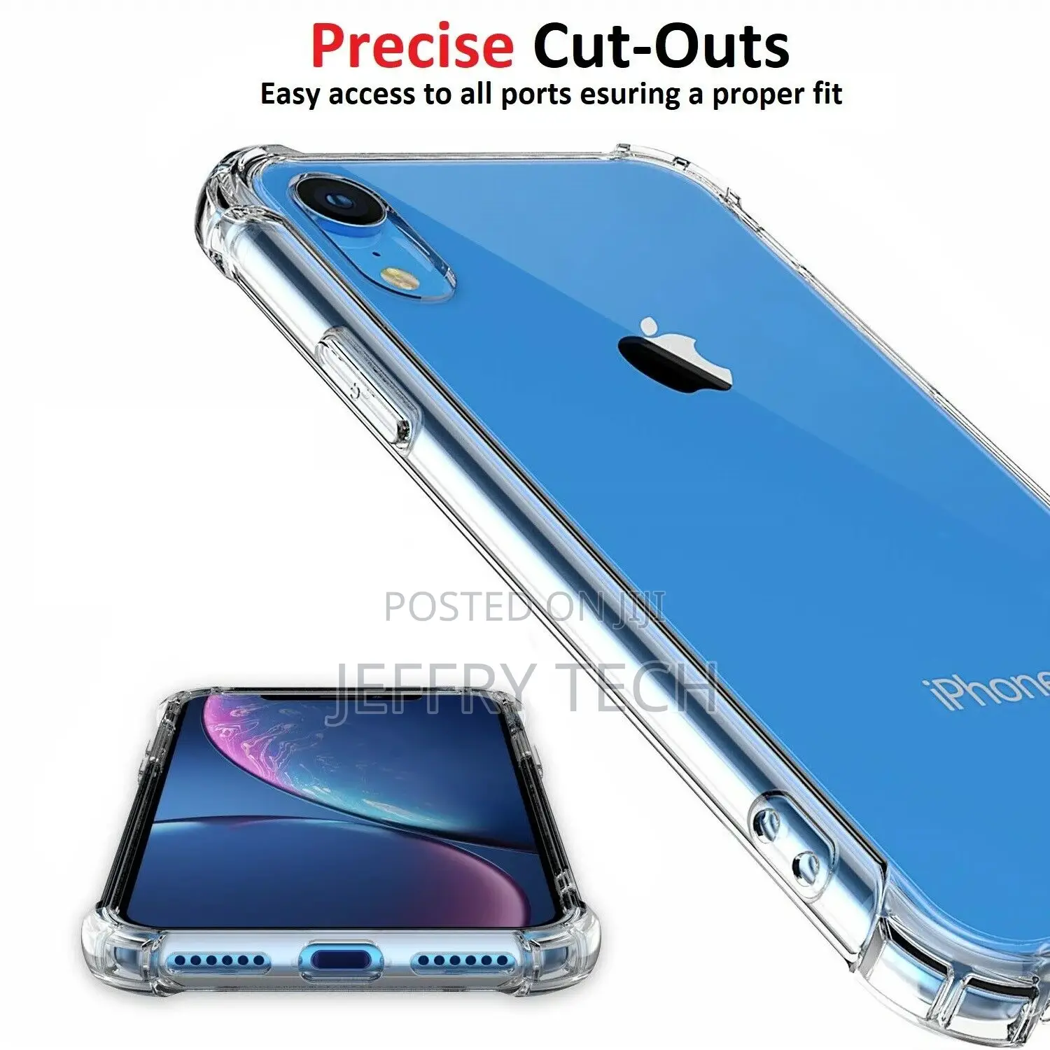 iPhone 12 11 Pro XS Max XR 6s 7 8 Plus SE Clear Bumper Case