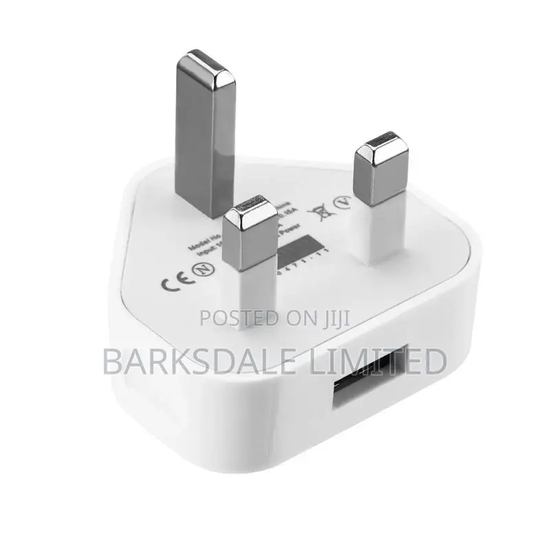 3pin Charger Plug Apple iPhone XS MAX 5W USB UK Android
