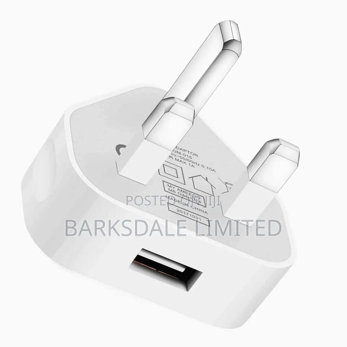 3pin Charger Plug Apple iPhone XS MAX 5W USB UK Android