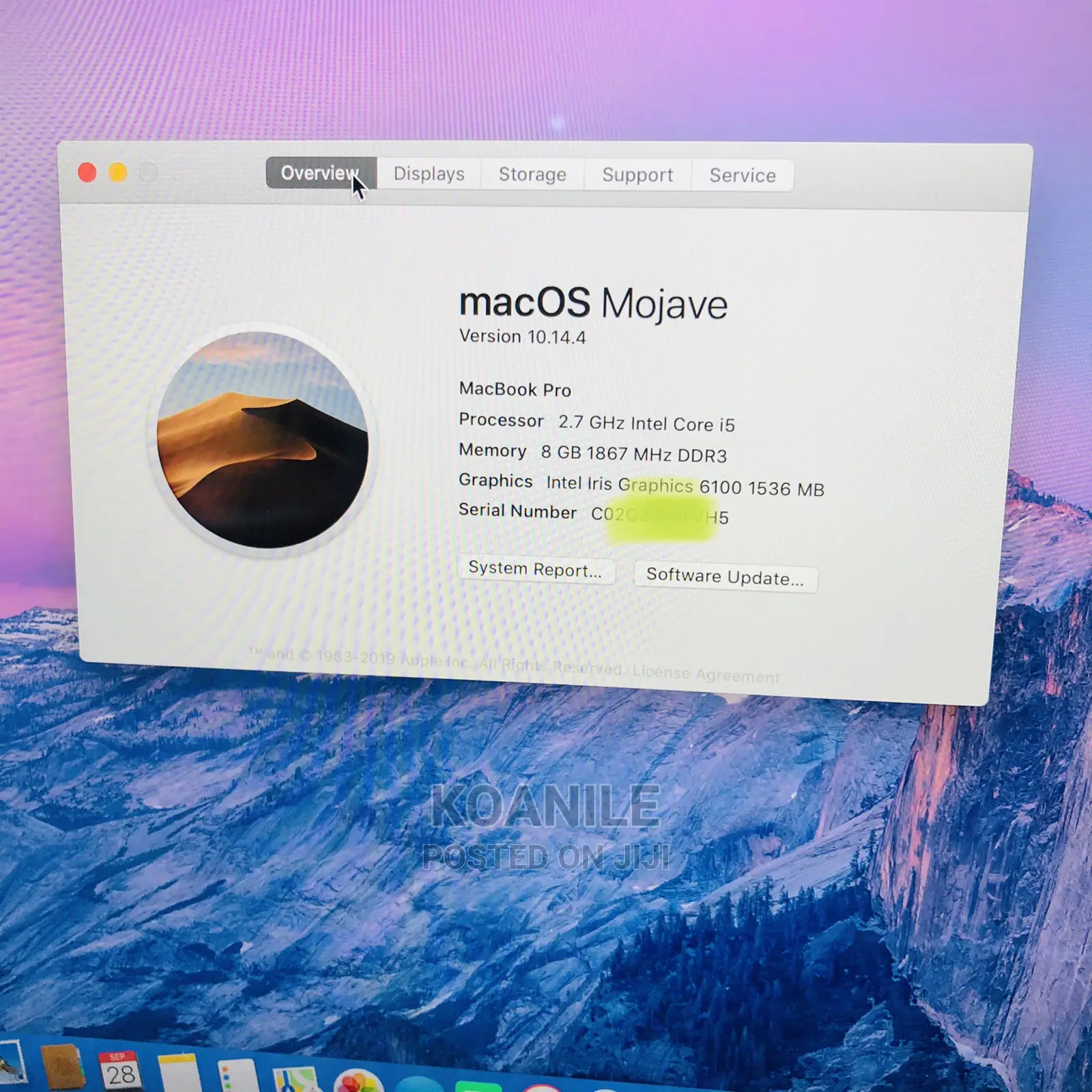 Laptop Apple MacBook 2015 8GB Intel Core I5 SSD 256GB