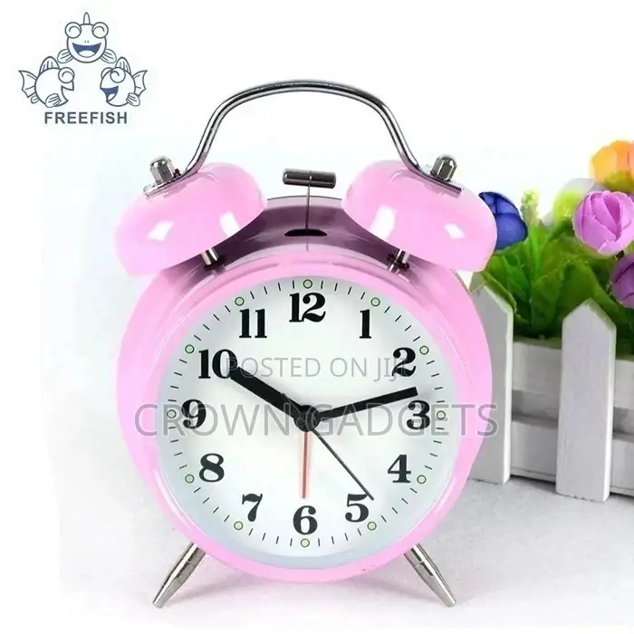 Twin Bell Alarm Clock Battery Operated, Trendy G