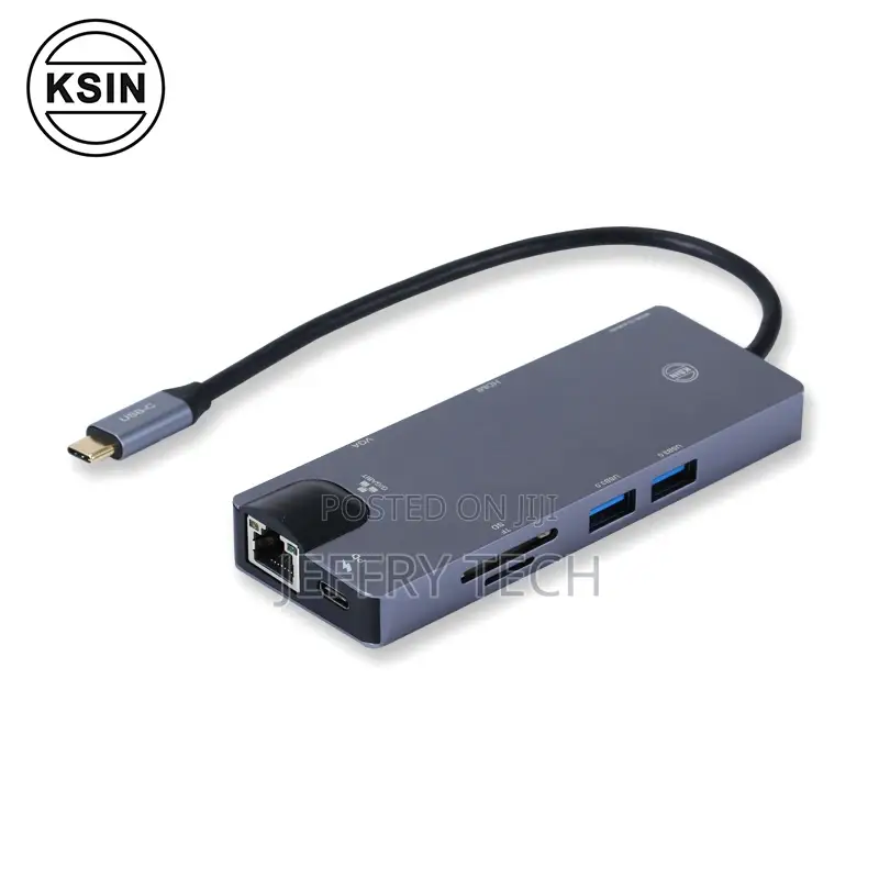 High Speed 5 in 1 HDTV 4k RJ45 Usb Type C 3.1 Hdmi Hub Usb 3