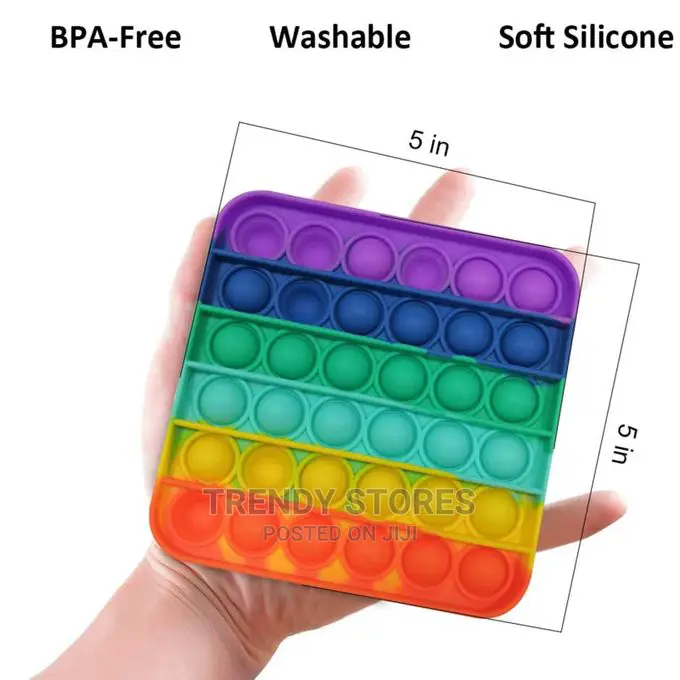 Push Bubble Fidget Sensory Toy Color Silicone Anti-stress