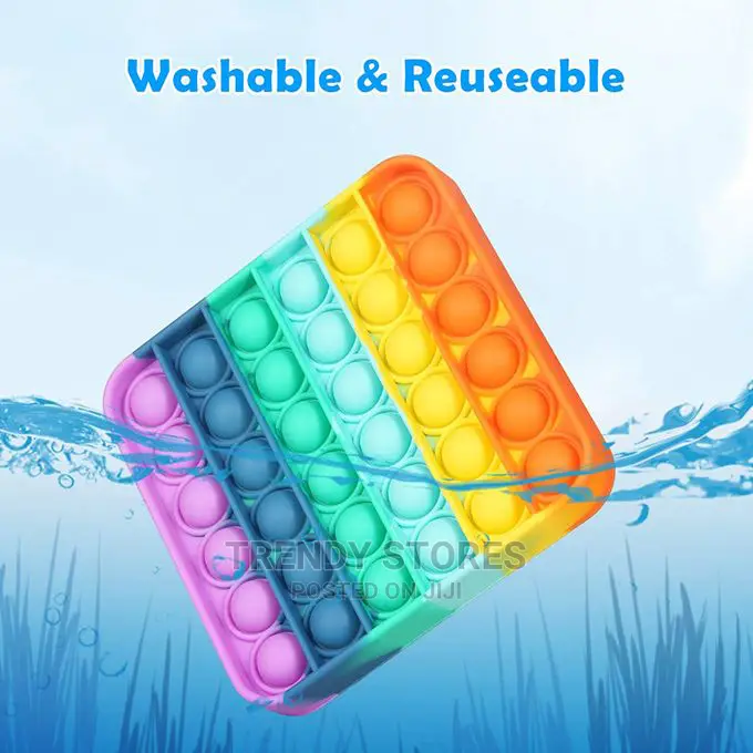 Push Bubble Fidget Sensory Toy Color Silicone Anti-stress