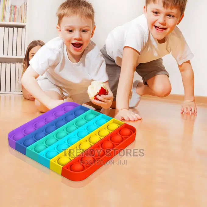 Push Bubble Fidget Sensory Toy Color Silicone Anti-stress